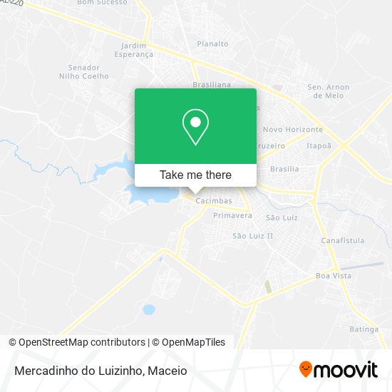 Mapa Mercadinho do Luizinho