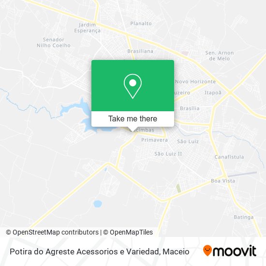 Potira do Agreste Acessorios e Variedad map