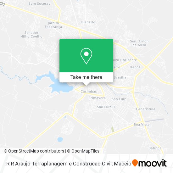 R R Araujo Terraplanagem e Construcao Civil map