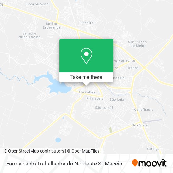 Farmacia do Trabalhador do Nordeste Sj map
