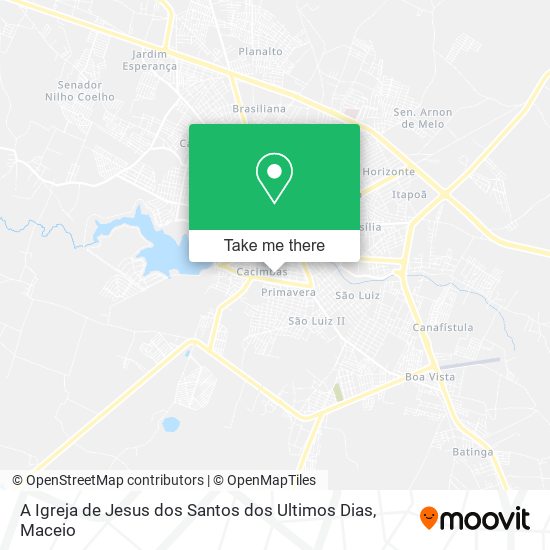 A Igreja de Jesus dos Santos dos Ultimos Dias map