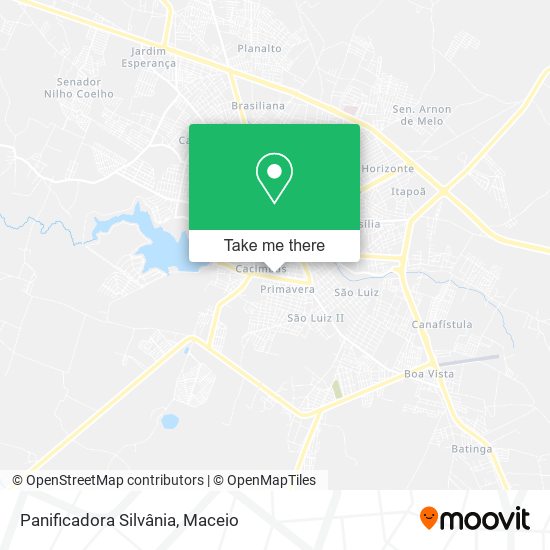 Panificadora Silvânia map