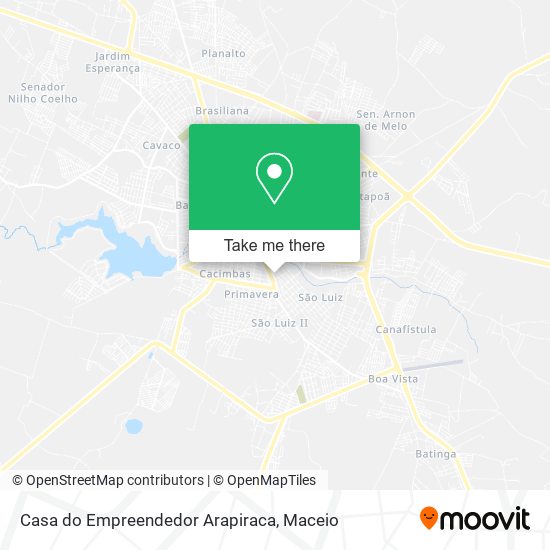 Mapa Casa do Empreendedor Arapiraca
