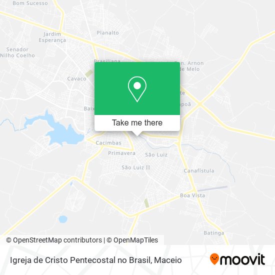 Igreja de Cristo Pentecostal no Brasil map