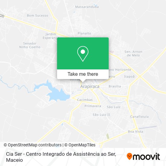 Cia Ser - Centro Integrado de Assistência ao Ser map