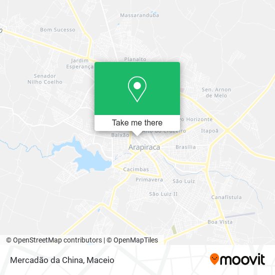 Mercadão da China map