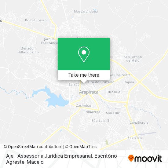 Aje - Assessoria Jurídica Empresarial. Escritório Agreste map