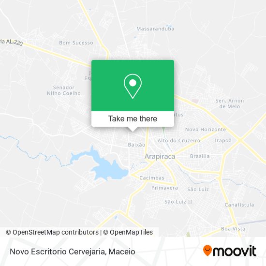 Novo Escritorio Cervejaria map