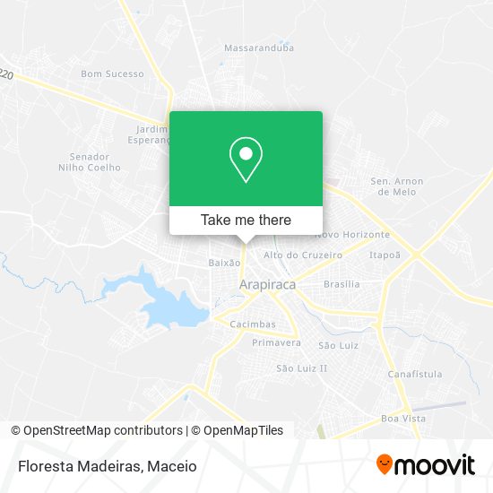 Floresta Madeiras map