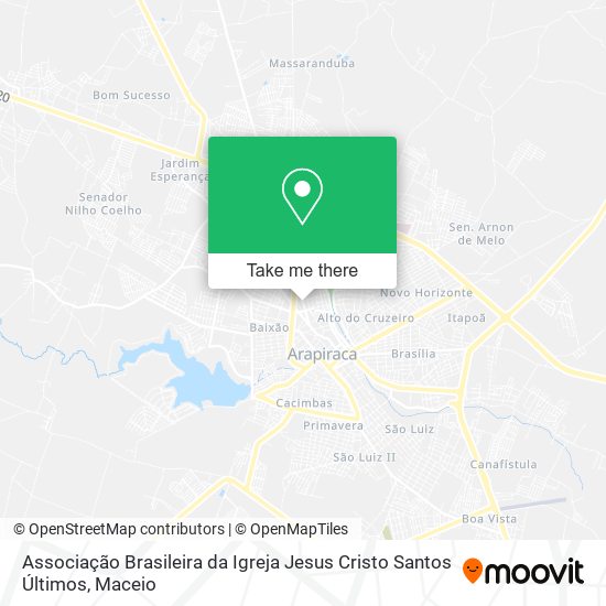 Associação Brasileira da Igreja Jesus Cristo Santos Últimos map