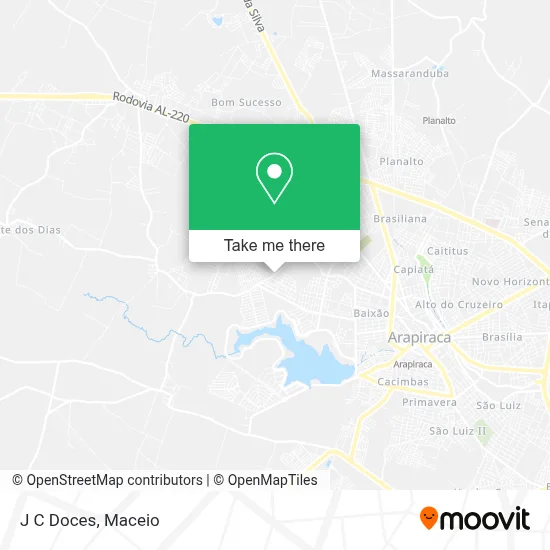 J C Doces map