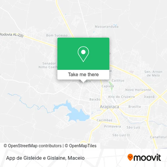 App de Gisleide e Gislaine map