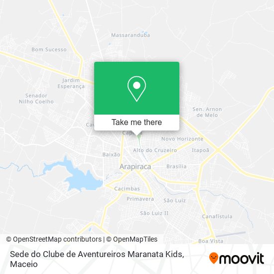 Sede do Clube de Aventureiros Maranata Kids map