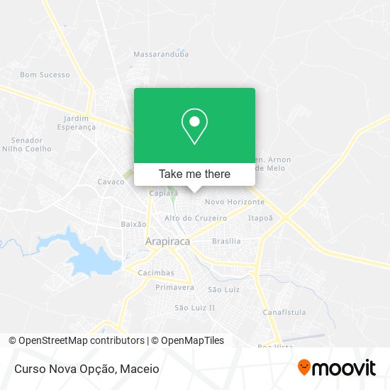 Curso Nova Opção map
