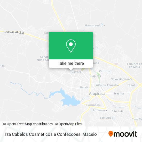 Iza Cabelos Cosmeticos e Confeccoes map