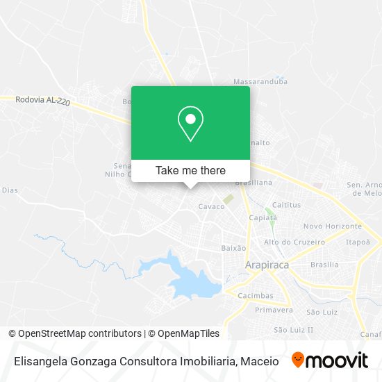 Elisangela Gonzaga Consultora Imobiliaria map