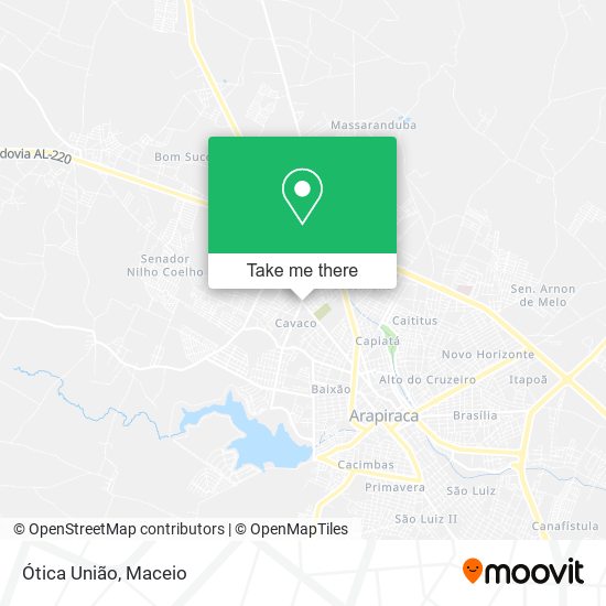 Ótica União map