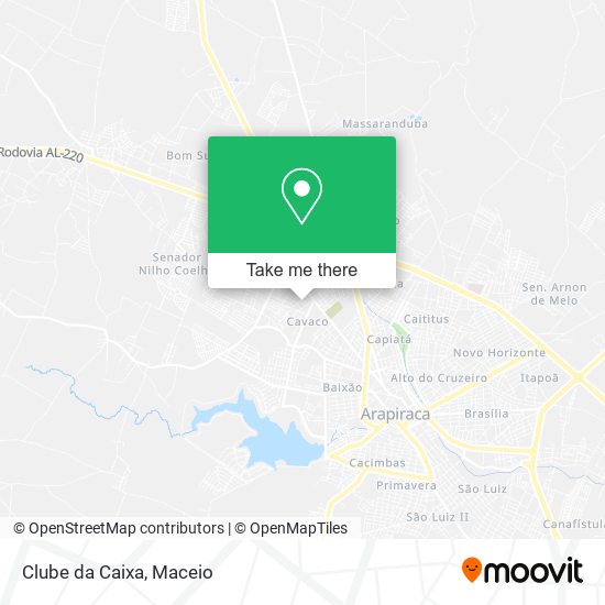 Clube da Caixa map