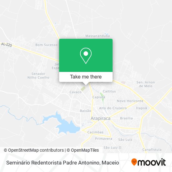 Seminário Redentorista Padre Antonino map