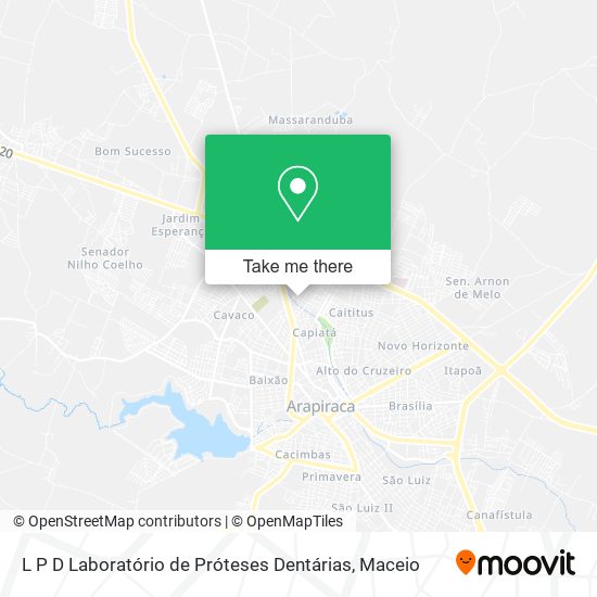 L P D Laboratório de Próteses Dentárias map