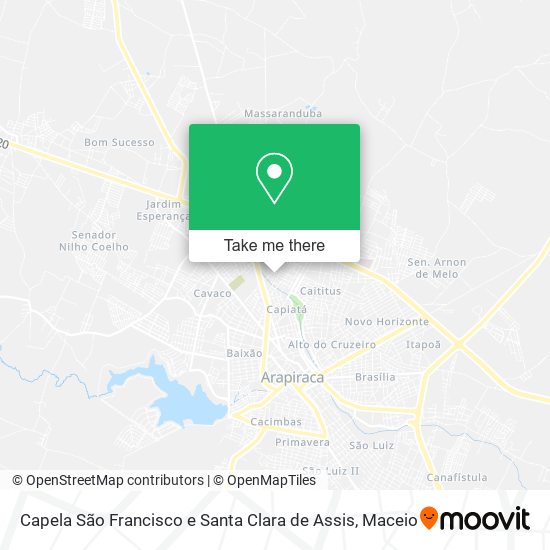 Capela São Francisco e Santa Clara de Assis map