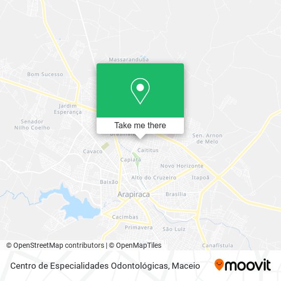 Centro de Especialidades Odontológicas map