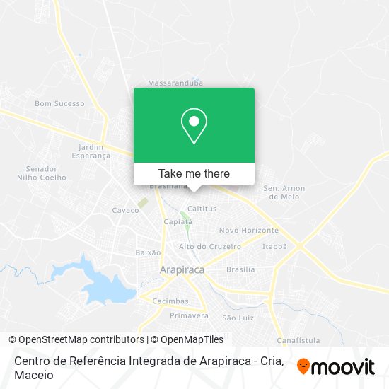 Centro de Referência Integrada de Arapiraca - Cria map