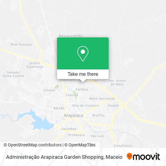 Administração Arapiraca Garden Shopping map
