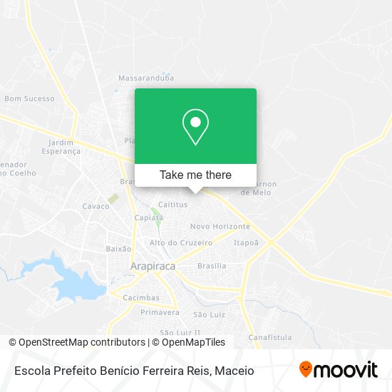 Escola Prefeito Benício Ferreira Reis map