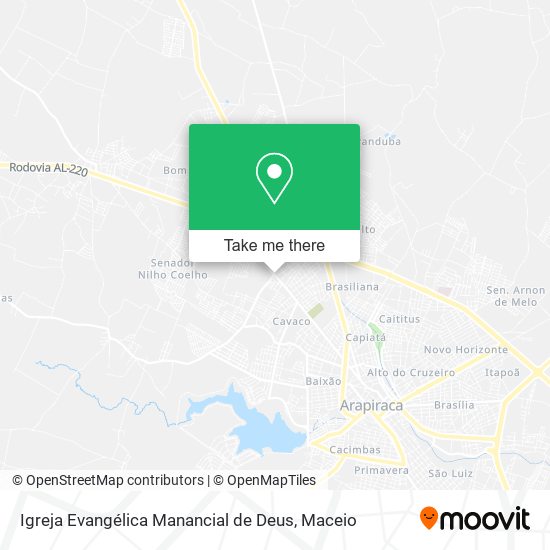 Mapa Igreja Evangélica Manancial de Deus