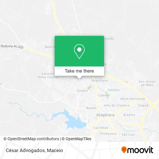 César Advogados map