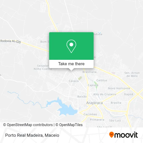Porto Real Madeira map