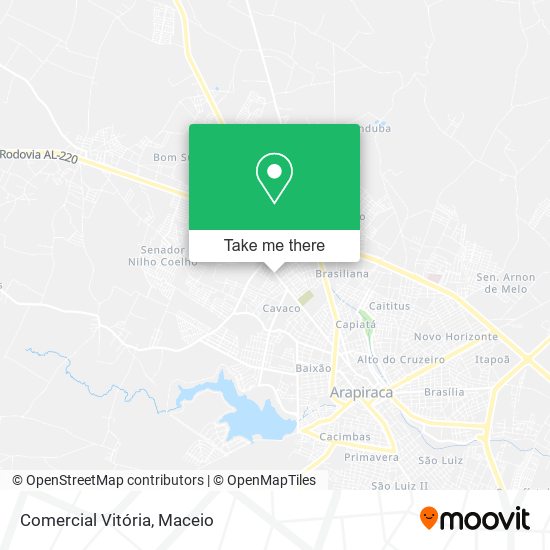 Comercial Vitória map