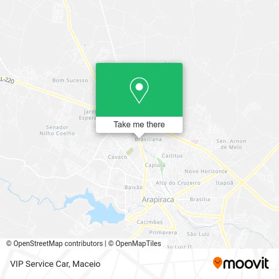 VIP Service Car map