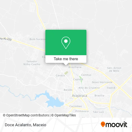 Doce Acalanto map