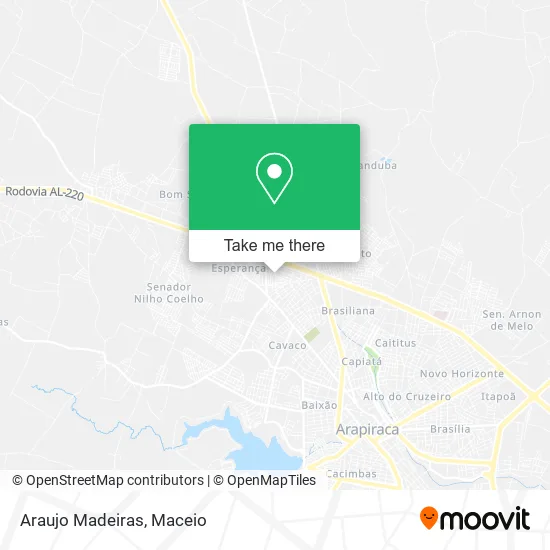 Araujo Madeiras map