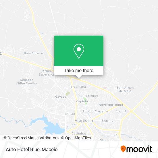 Auto Hotel Blue map