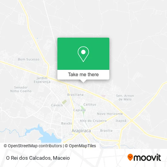 O Rei dos Calcados map