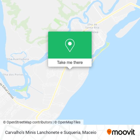 Mapa Carvalho's Minis Lanchonete e Suqueria