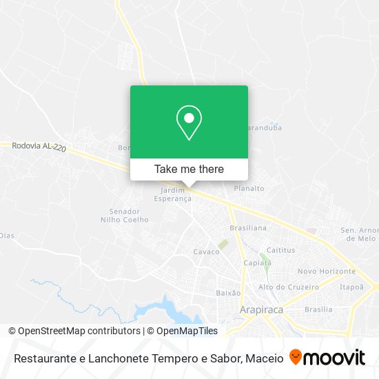 Restaurante e Lanchonete Tempero e Sabor map