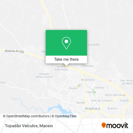 Topadão Veículos map