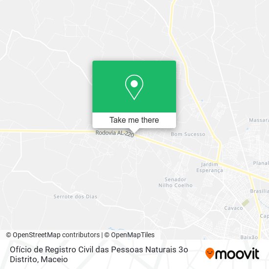 Ofício de Registro Civil das Pessoas Naturais 3o Distrito map