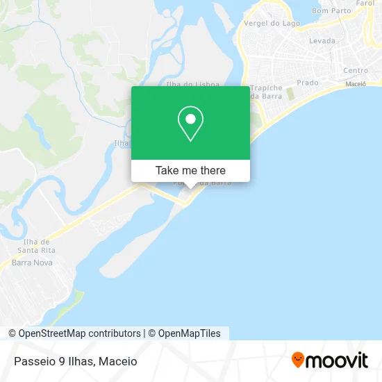 Passeio 9 Ilhas map