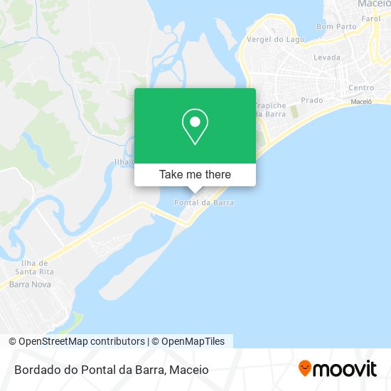 Mapa Bordado do Pontal da Barra