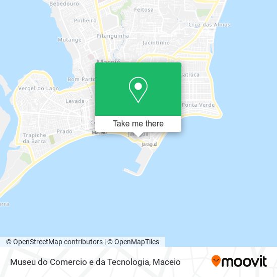 Mapa Museu do Comercio e da Tecnologia