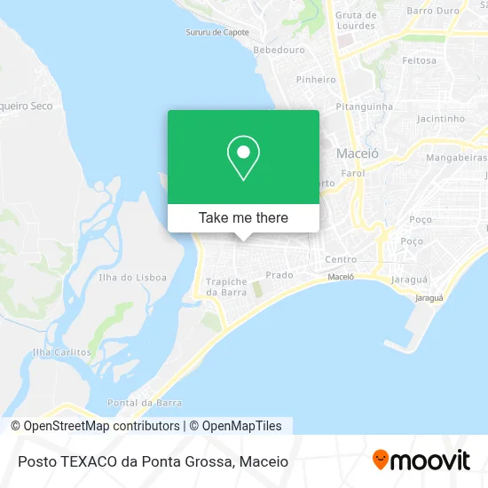 Posto TEXACO da Ponta Grossa map