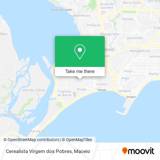 Cerealista Virgem dos Pobres map