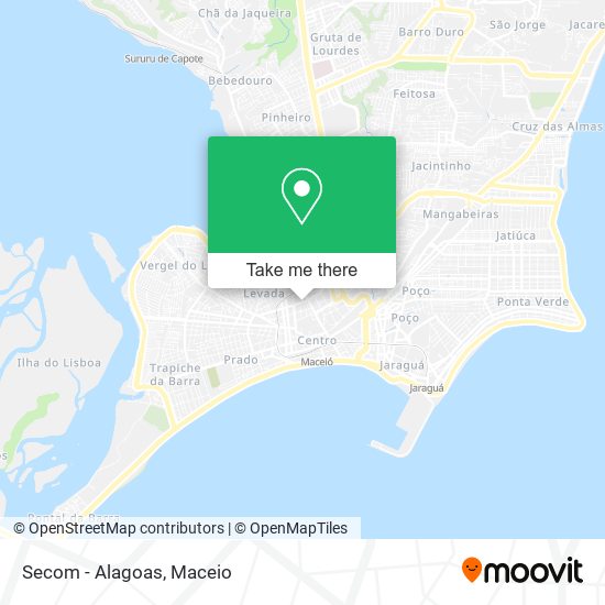 Secom - Alagoas map