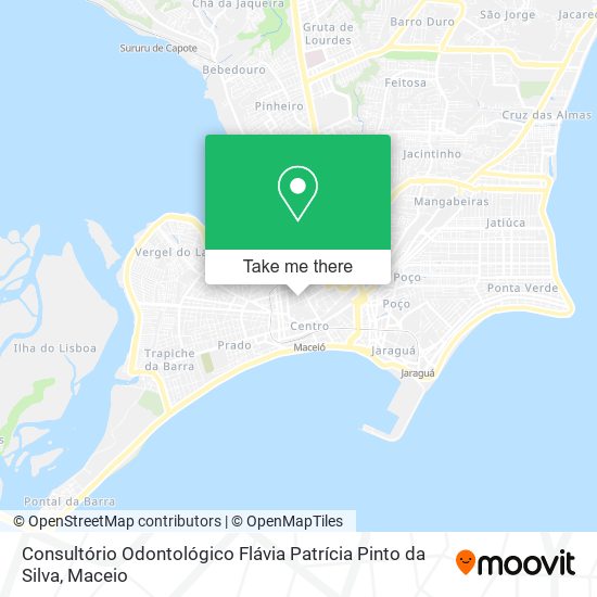 Consultório Odontológico Flávia Patrícia Pinto da Silva map