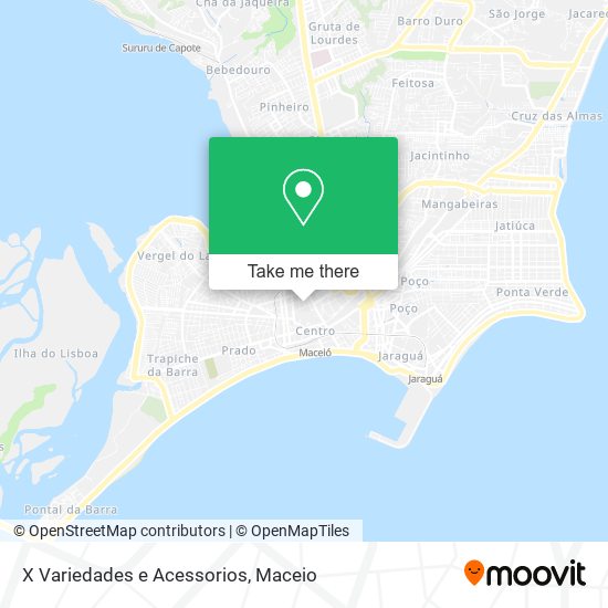 X Variedades e Acessorios map